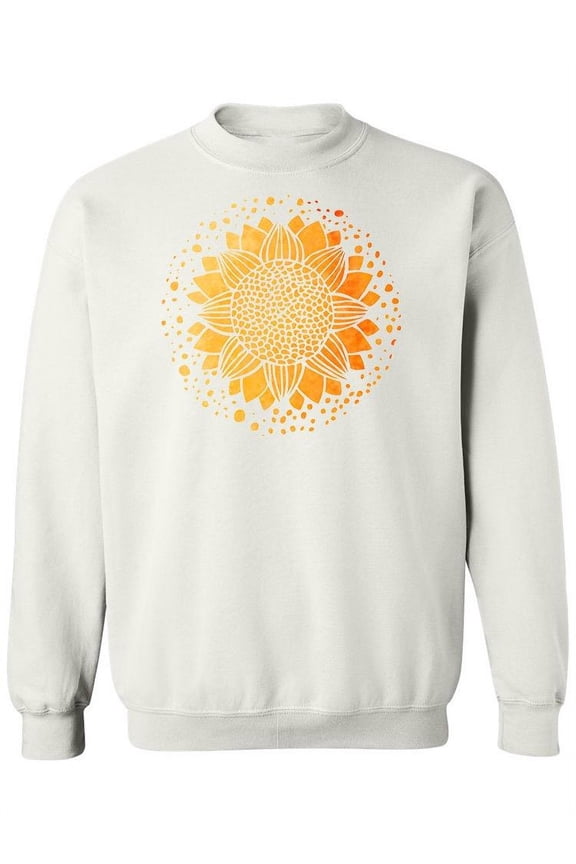 Sunny Mandala Design Sweatshirt Women -Image by Shutterstock, Female Small