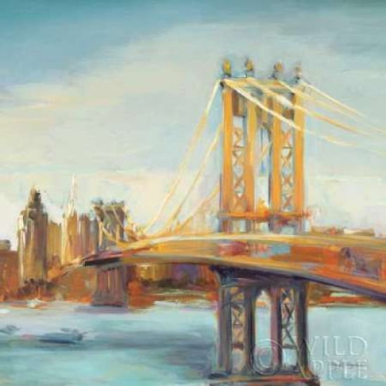 Sunny Manhattan Bridge Canvas Art - Marilyn Hageman (24 x 24)