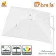 thumbnail image 1 of Sunny Outdoor Replacement Canopy Cover for 10x10ft 8 Ribs Rome Cantilever Patio Umbrella Parasol Top Sunbrella Cover, 1 of 7