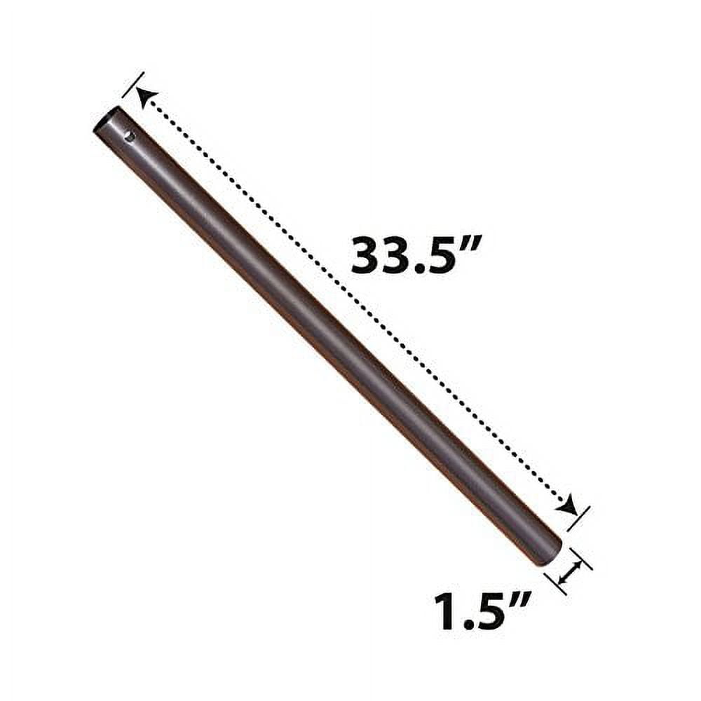 STRONG CAMEL Sunny Patio Umbrella Lower Pole 33.5" Length, 1.5" Diameter Black Rust Resistant