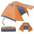 thumbnail image 1 of Sunny Portable 1-2 Persons Backpacking Tent Double Layer Outdoor Waterproof Camping Hiking-Orange, 1 of 9