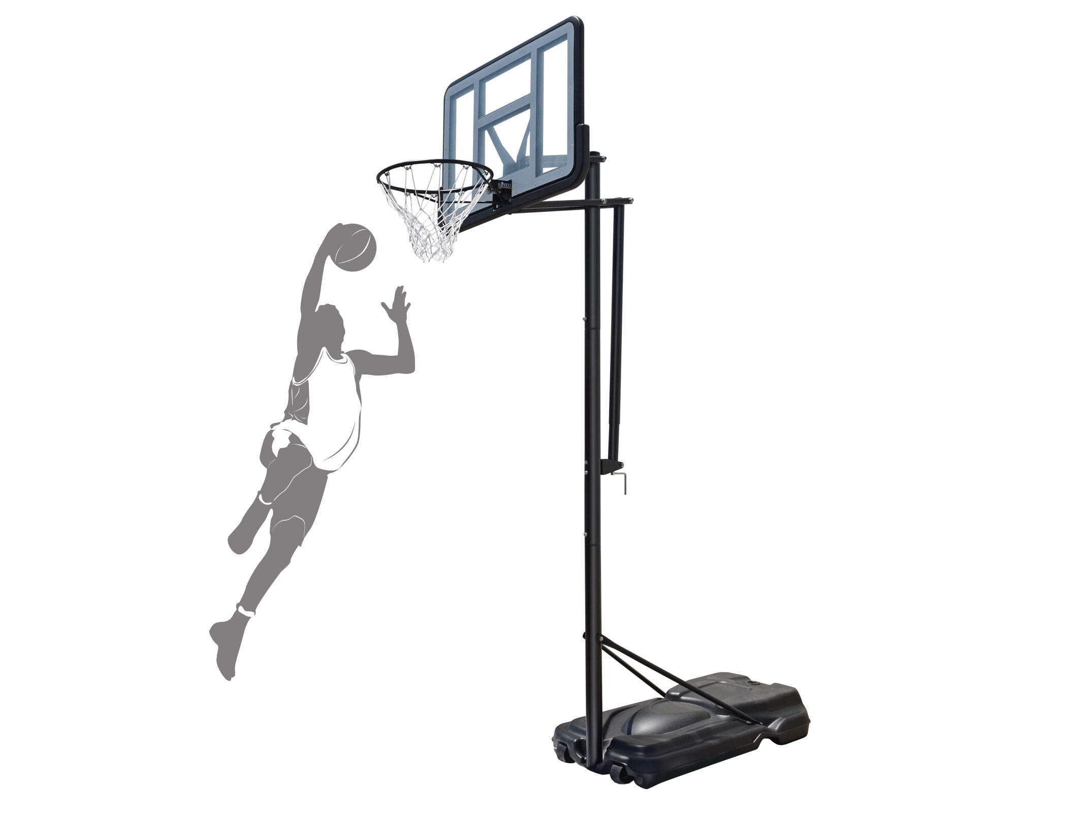 Sunny Portable Basketball Hoop & Goal Height Adjustable Basketball