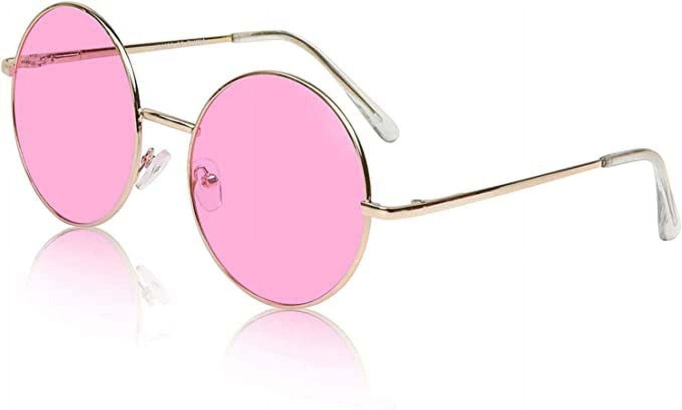 Sunny Pro Big Round Sunglasses Retro Circle Tinted Lens Glasses