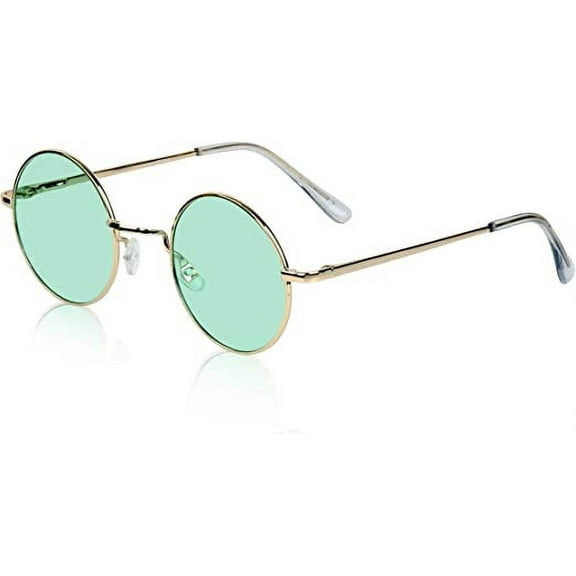 Sunny Pro Retro Round Sunglasses Small Colored Lens Hippie John Lennon Glasses