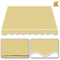 thumbnail image 1 of Sunny Replacement Canopy for 8' x 6.4' Manual Yard Retractable Patio Deck Awning Sunshade Outdoor （Only Cover, Frame is not Included）-Beige, 1 of 8