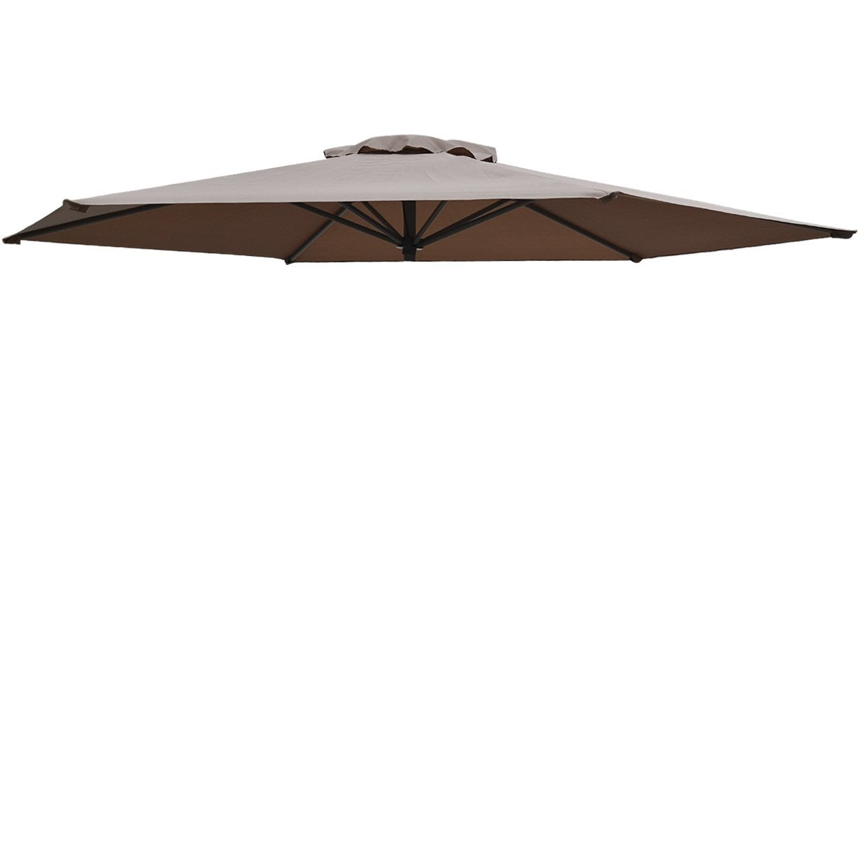 Sunny Replacement Patio Umbrella Canopy Cover for 8.2ft 6 Ribs Umbrella Taupe (CANOPY ONLY)-Taupe