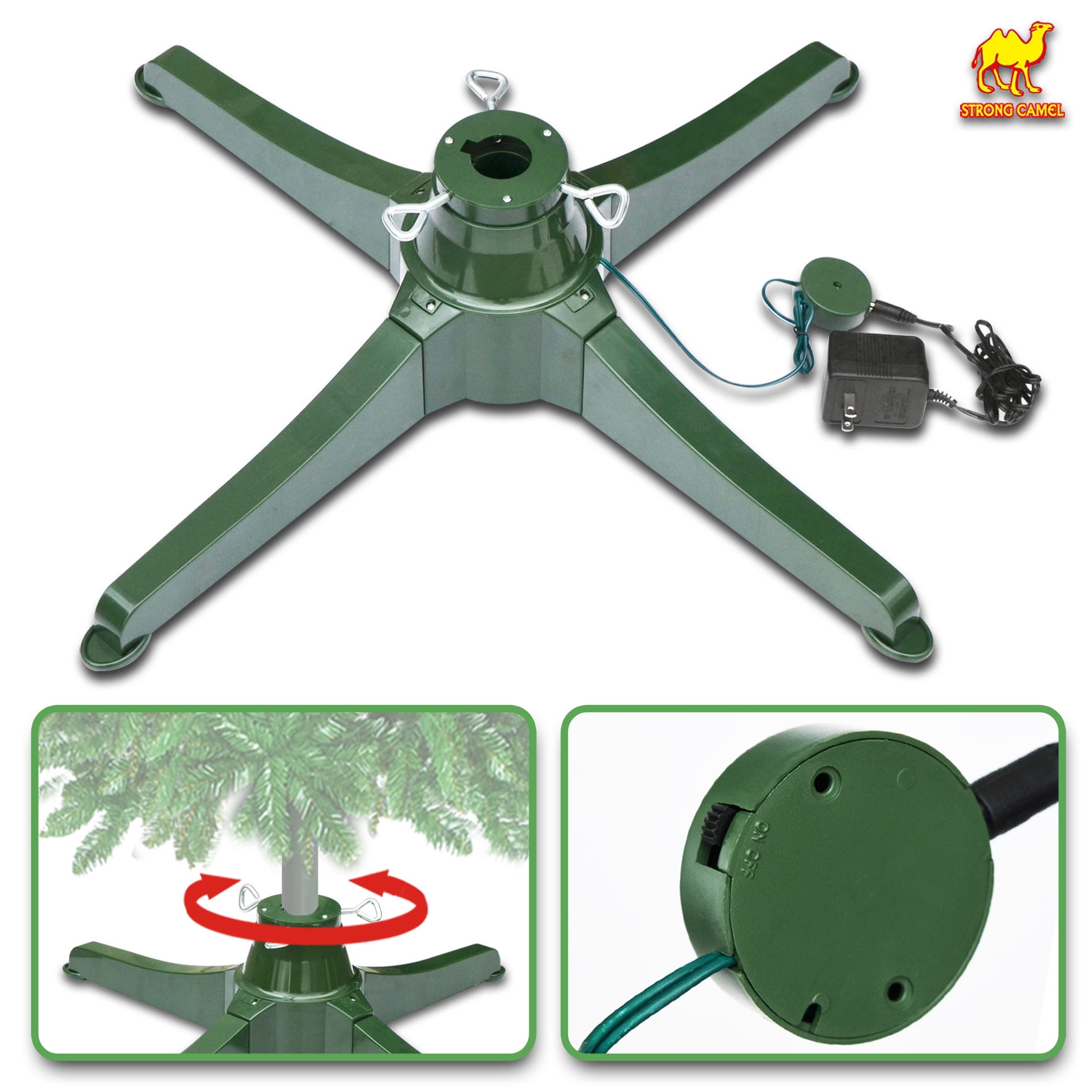 Sunny Rotating Tree Stand for Artificial Christmas Tree Revolving Tree Base Only
