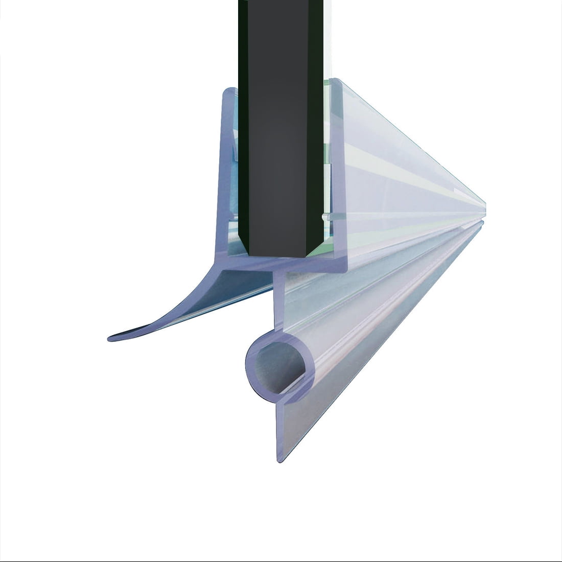 Sunny Shower 3/8" Frameless Shower Door Sweep Vinyl Bottom Seal Wipe