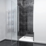 Sunny Shower Pivot Shower Door, Frameless Design, 30 in. W x 72 in. H in Chrome Finsh with 1/4 inch Glass