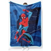 Sunny Side Up Kids Plush Throw Blanket   Childrens Soft & Comfy Throw for Couch or Bed   Cozy Home D cor for Living Room & Bedroom, Blue - Spiderman, 46x60 - Throw Blanket