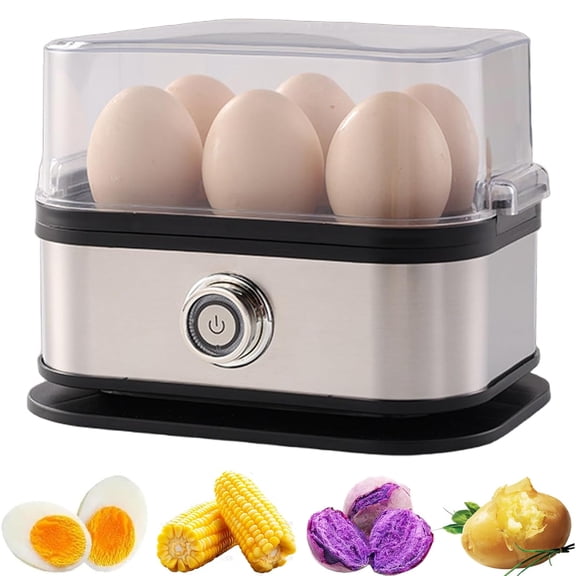 Sunny Side Master Egg Cooker, 6-Capacity Electric Egg Maker for Boiled, Poached & Scrambled Eggs, BPA-Free, with Auto Shut-Off