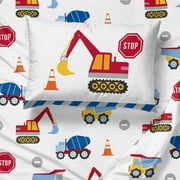 Sunny Side Up Construction Zone 3 Piece Twin Size Sheet Set