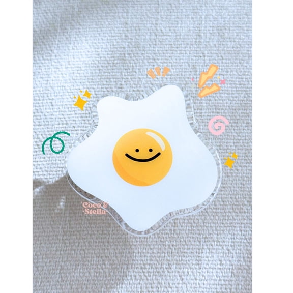Sunny-Side Up Egg Phone Holder, Phone Accessory, Phone Stand, Grip, Magnetic