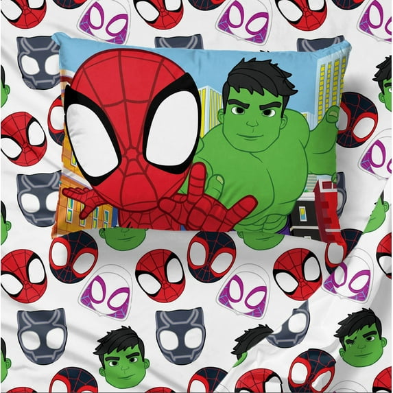 Sunny Side Up Spidey & His Amazing Friends 3 Piece Toddler Size Sheet Set