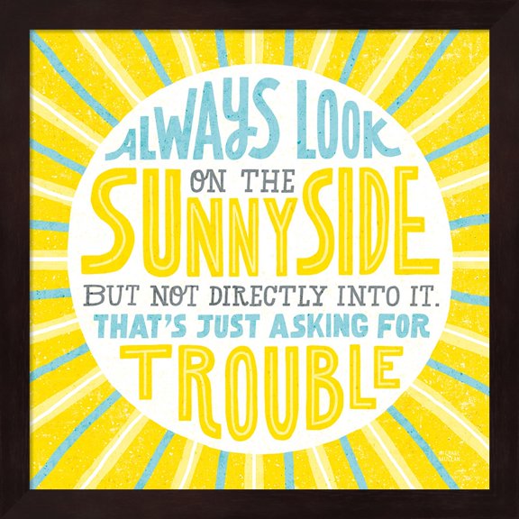 Sunny Side by Michael Mullan, Framed Wall Art, 13.25W x 13.25H