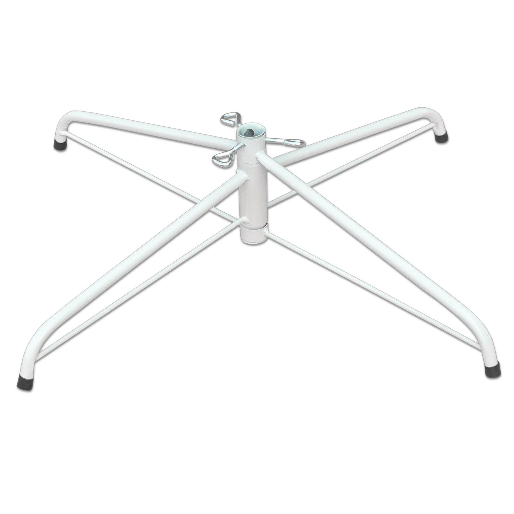 Sunny Steel Base Metal Stand for 5/6/7/7.5ft Christmas Tree Xmas Decor (White, for 7.5ft Tree)
