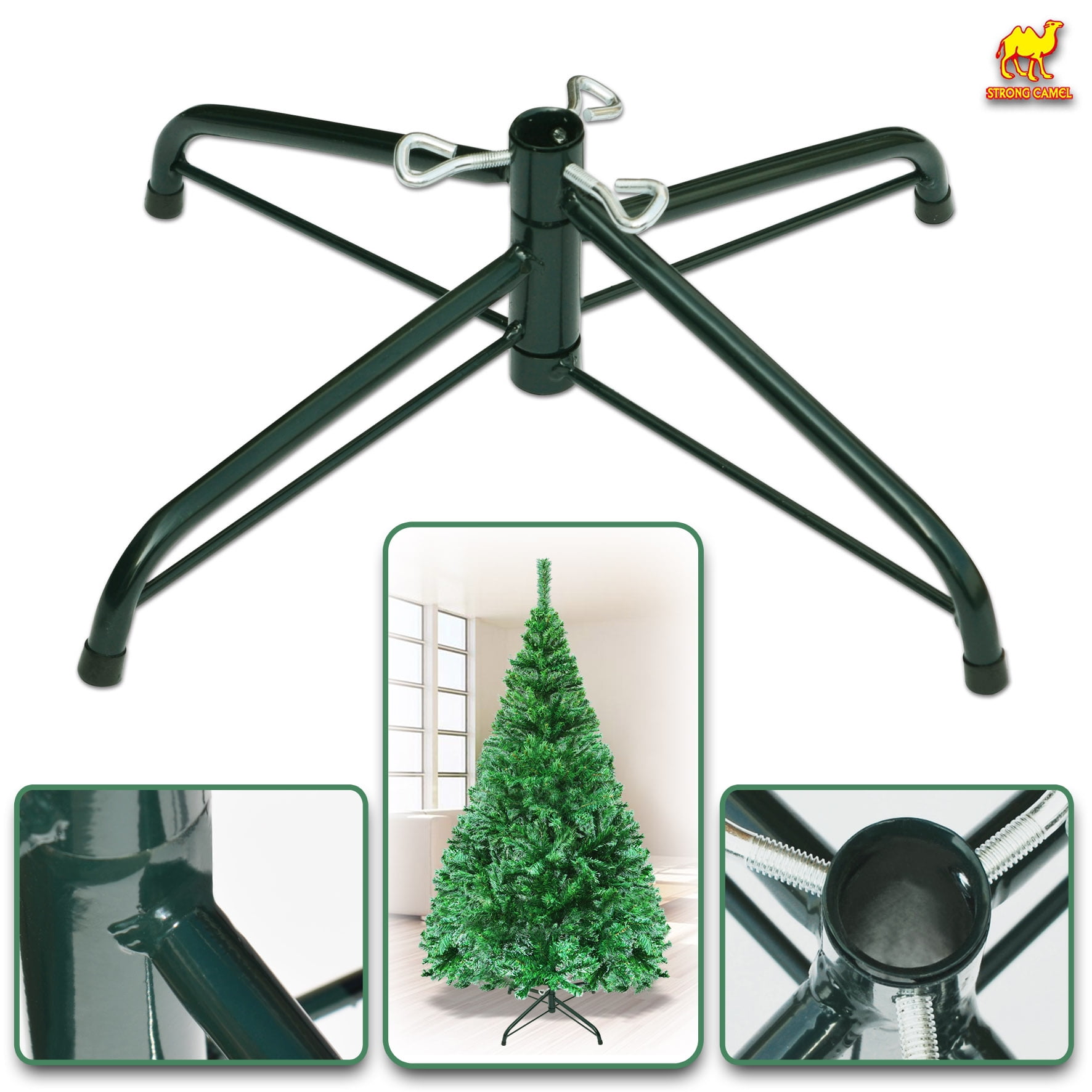 Sunny Steel Base Metal Stand for 5ft Christmas Tree Xmas Decoration Green for 5ft Tree