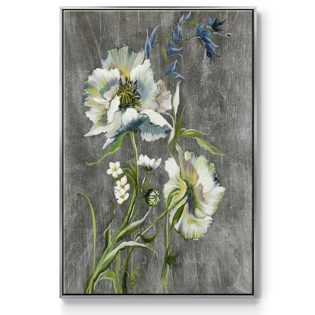 Sunny Sunday I Framed Premium Gallery Wrapped Canvas - Ready to Hang - 27 x 41 - Silver Floating Frame