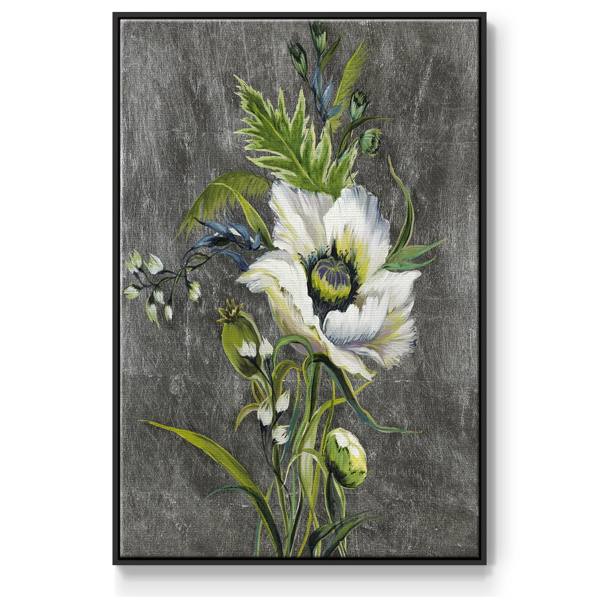 Sunny Sunday II Framed Premium Gallery Wrapped Canvas - Ready to Hang - 17 x 25 - Black Floating Frame