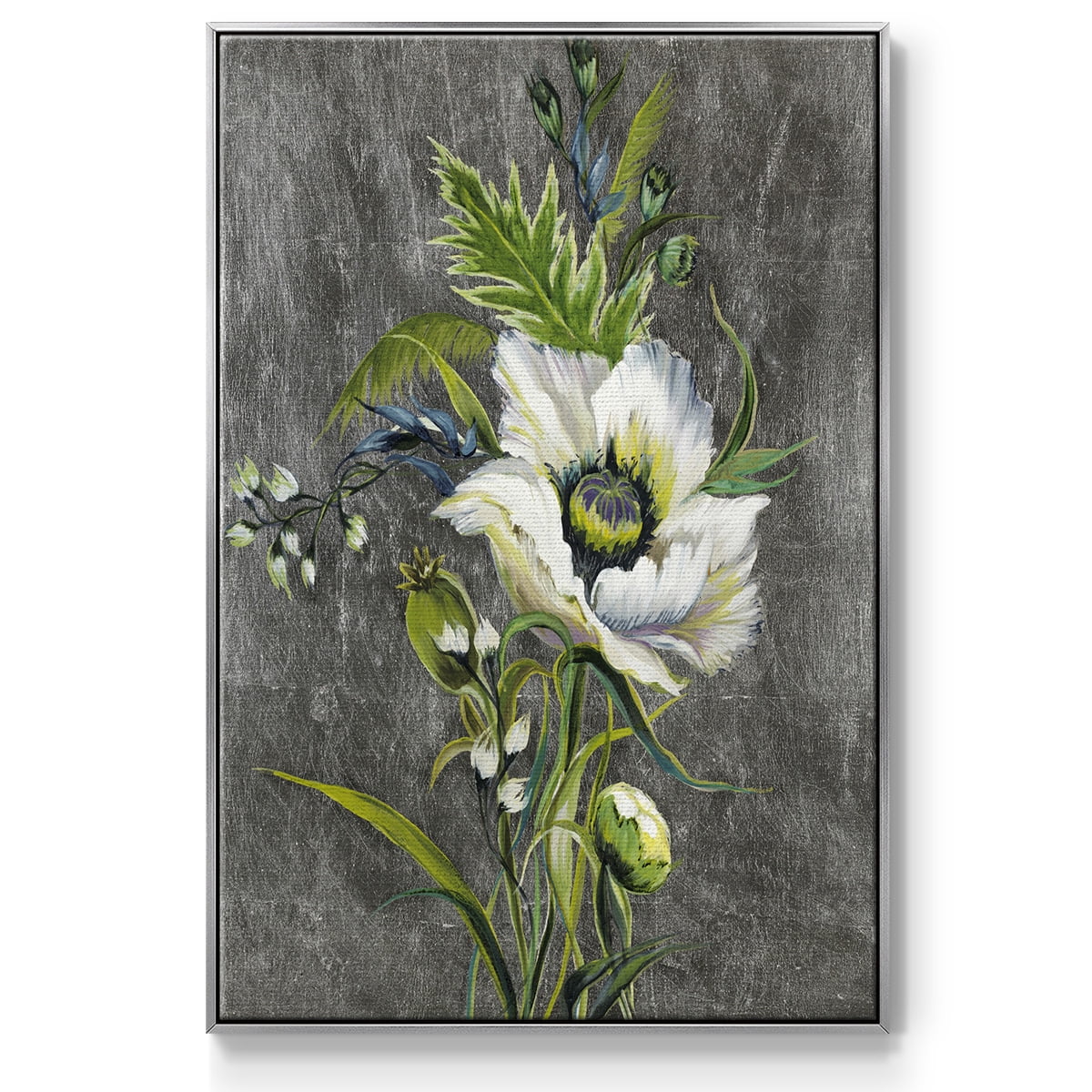Sunny Sunday II Framed Premium Gallery Wrapped Canvas - Ready to Hang - 25 x 37 - Silver Floating Frame