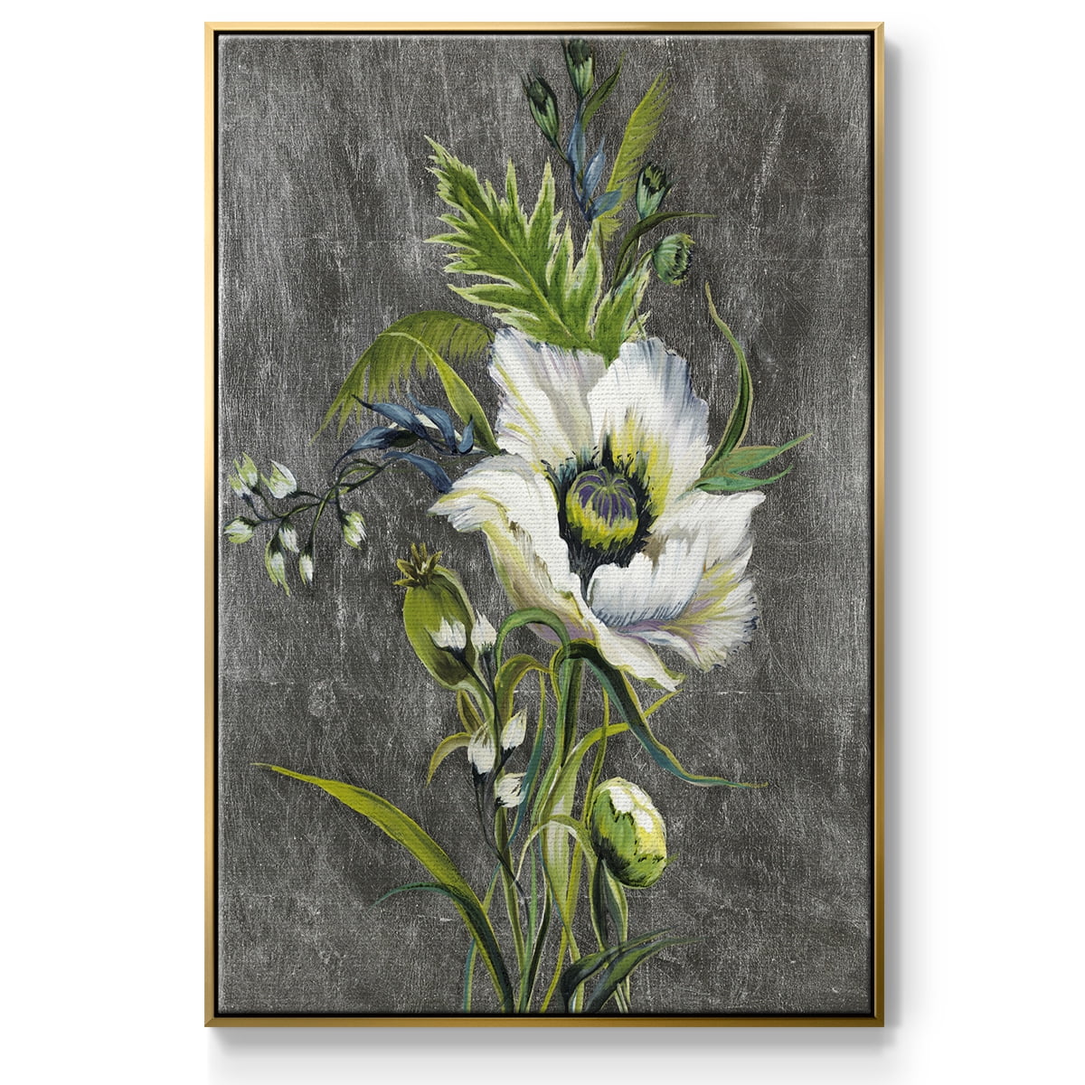 Sunny Sunday II Framed Premium Gallery Wrapped Canvas - Ready to Hang - 27 x 41 - Gold Floating Frame