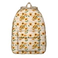 thumbnail image 1 of Sunny Sunflower Flowers Pattern Backpack with Multiple Access Points, Great Bookbag for Busy Students, Reliable Construction, Acknowledgement Gift, 1 of 5