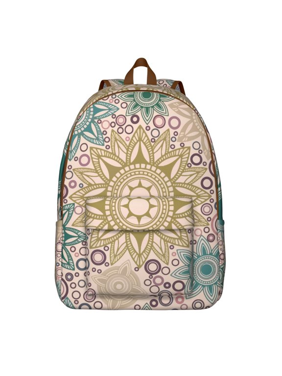 Sunny Sunflower Patterned Backpack with Dedicated Tech Section, Versatile Bookbag for Classroom and Office, Comfortable Grip Handles, Supportive Gift