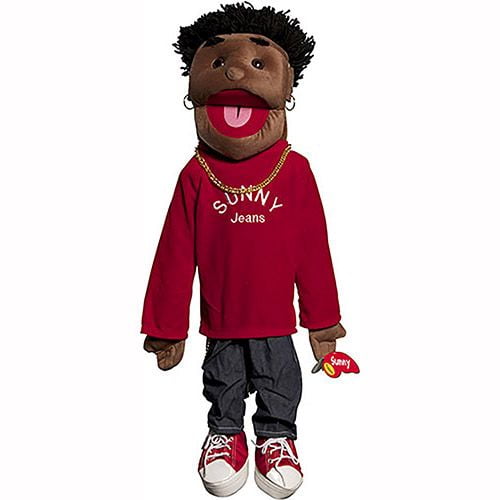 Sunny Toys GS4631 28 In. Yarn-Haired Boy In Red- Full Body Puppet