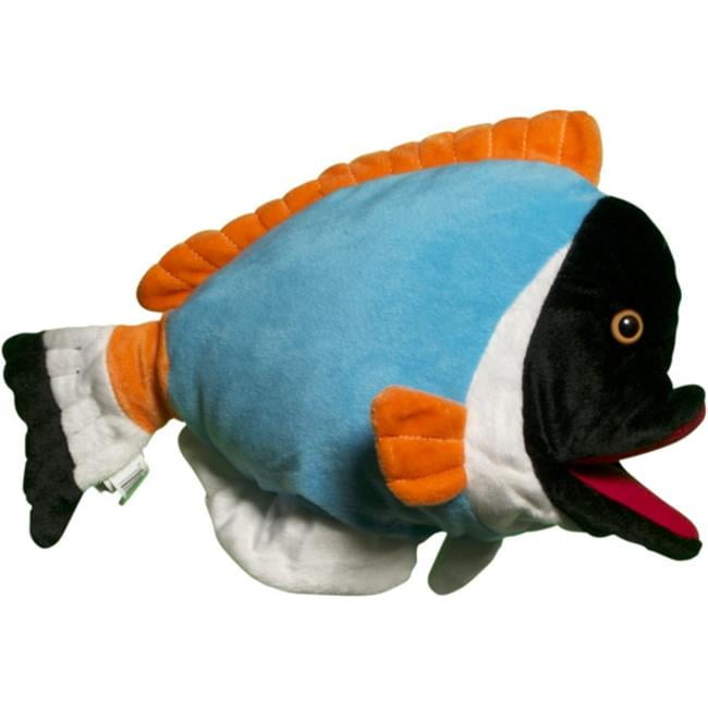 Sunny Toys NP8134 16 In. Tropical Fish - Powder Blue- Animal Puppet