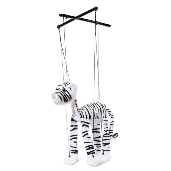 Silly Puppets White Tiger Animal Marionette String Puppet