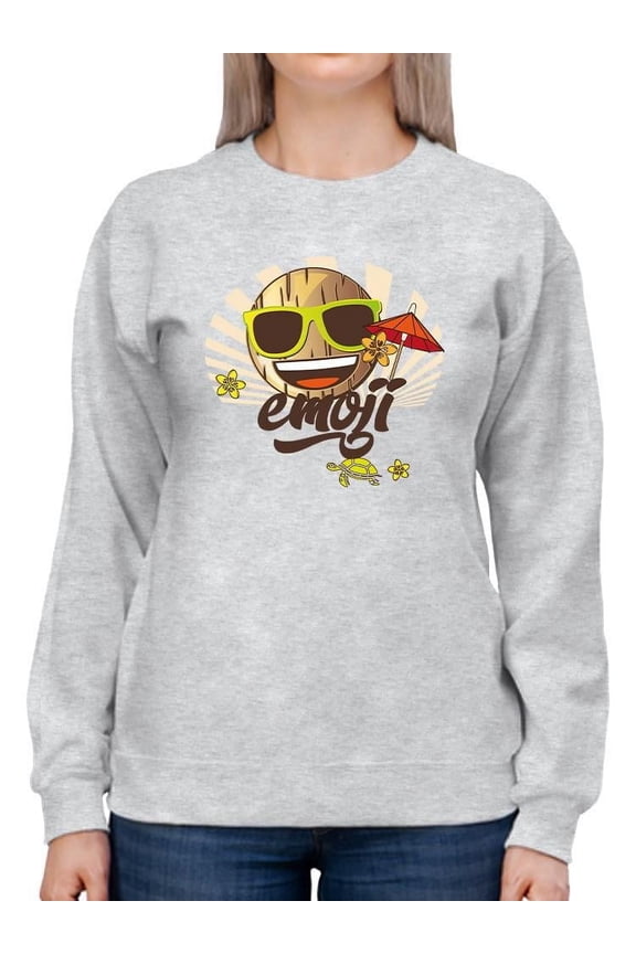 Sunny Tropical Icon Fun Graphic Women's Sweatshirt