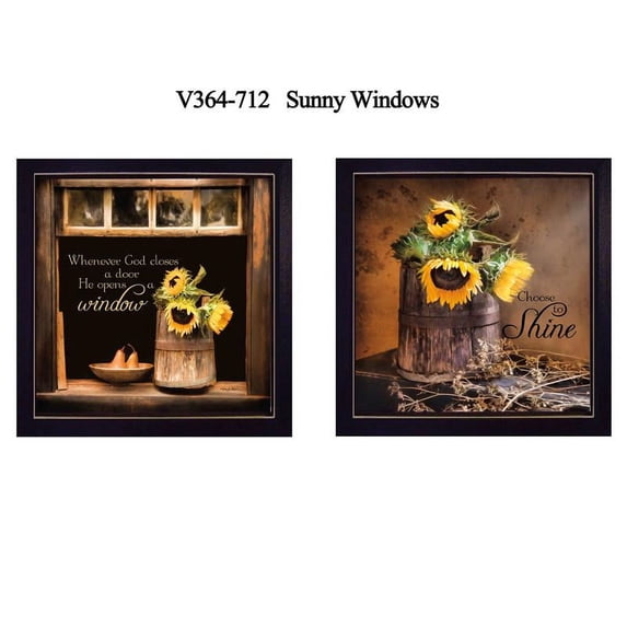TrendyDecor4U Sunny Windows 2-Piece Vignette Wall Art V364-712
