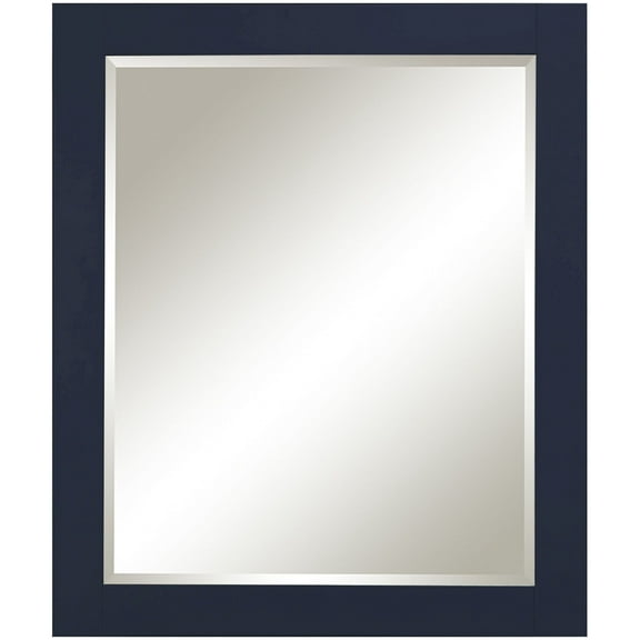 Sunny Wood Bt3036mr Blue Topaz 30" W X 36" H Rectangular Wood Framed Bathroom Wall Mirror