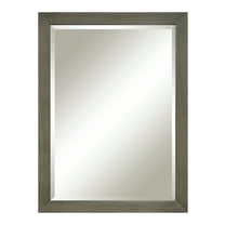 LeBath by Sunny Wood Collin 30" x 40" Framed Mirror, Rustic Taupe Finish
