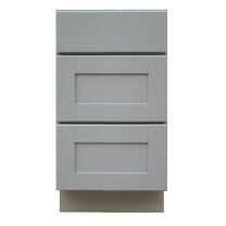 Sunny Wood Gsb18d-A Grayson 18" Wide Drawer Base Cabinet - Grey