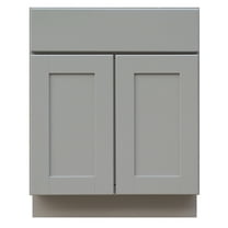Sunny Wood Gsb27-A Grayson 27" Wide Double Door Base Cabinet - Grey