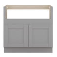 thumbnail image 1 of Sunny Wood Gsb36fs-A Grayson 36" Wide Double Door Farm Sink Base Cabinet - Grey, 1 of 6