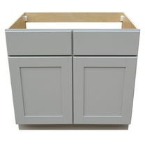 Sunny Wood Gsb36s-A Grayson 36" Wide Double Door Sink Base Cabinet - Grey