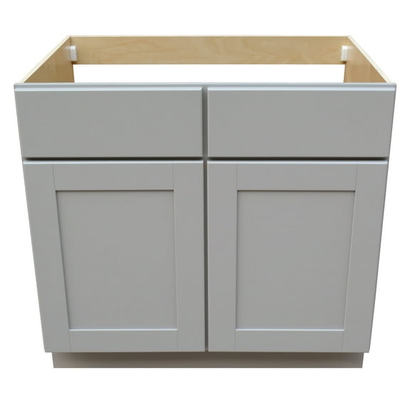 Sunny Wood Gsb36s-A Grayson 36" Wide Double Door Sink Base Cabinet - Grey