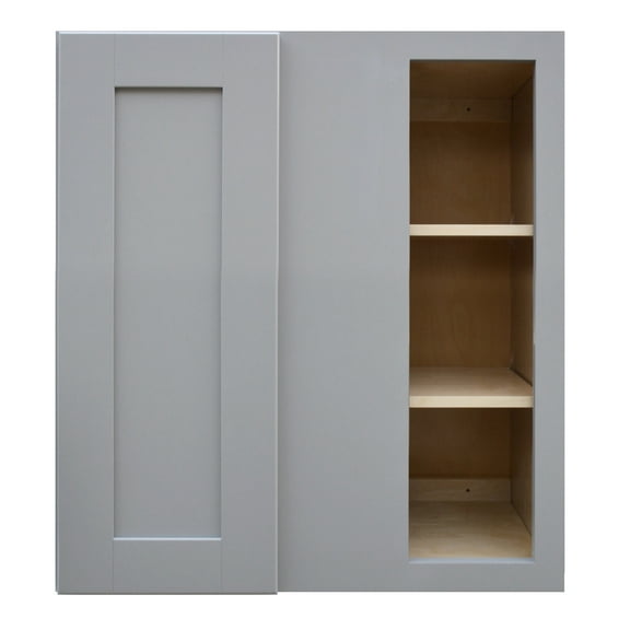 Sunny Wood Gsw3030bc-A Grayson 27" Wide X 30" High Blind Corner Wall Cabinet - Grey