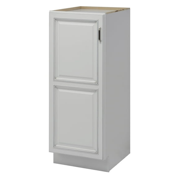Sunny Wood Rl1821b Riley 48" Wood Free Standing Bathroom Linen Tower Bottom - Fresh White