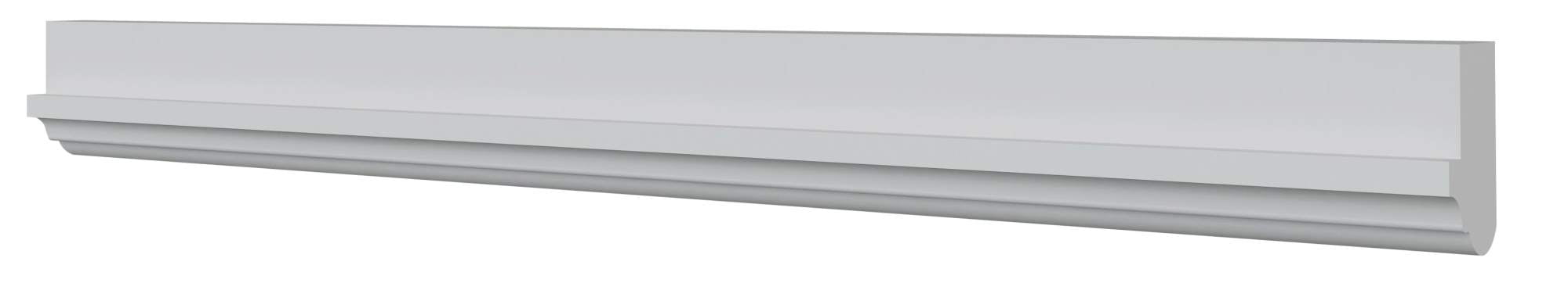 White Hardwood and Veneer Crown Moulding 96"