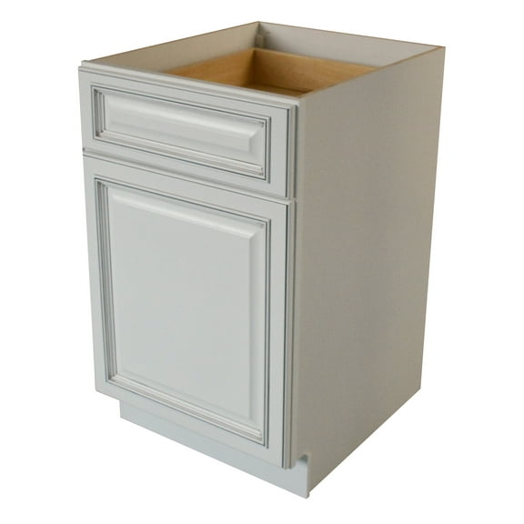Sunny Wood Rlb21-A Riley 21" Wide X 34-1/2" High Single Door Base Cabinet - White