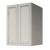 Sunny Wood Rlp2436t-A Riley 24" Wide X 36" High Double Door Pantry Cabinet - White