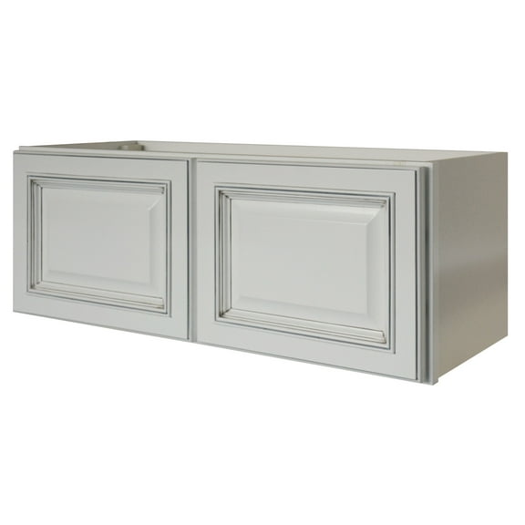 Sunny Wood Rlw3012-A Riley 30" Wide X 12" High Double Door Bridge Cabinet - White