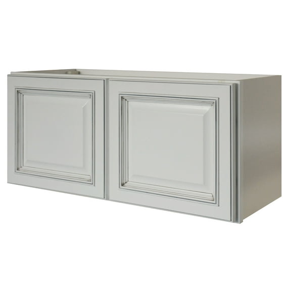 Sunny Wood Rlw3015-A Riley 30" Wide X 15" High Double Door Bridge Cabinet - White