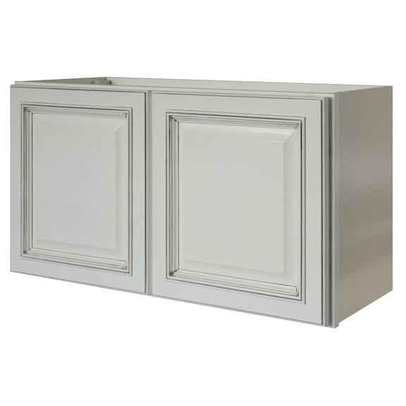 Sunny Wood Rlw3018-A Riley 30" Wide X 18" High Double Door Bridge Cabinet - White