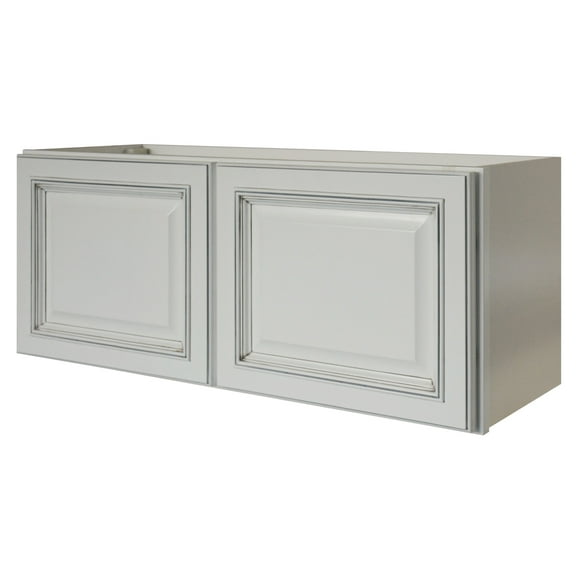 Sunny Wood Rlw3315-A Riley 33" Wide X 15" High Double Door Bridge Cabinet - White