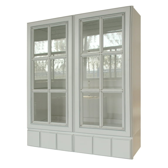 Sunny Wood Rlw3642gd6-A Riley 36" Wide X 42" High Double Door Wall Cabinet - White