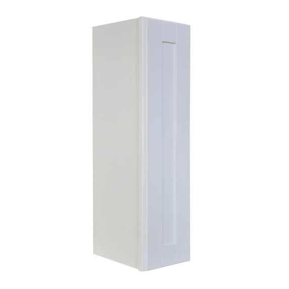 Sunny Wood Shw0936 Shaker Hill 9" Wide X 36" Tall Single Door Wall Cabinet - White